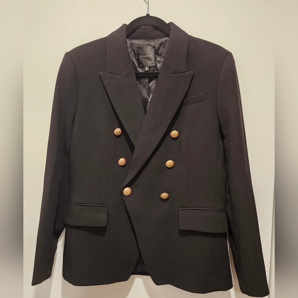 Dynamite Paloma Double-Breasted Blazer